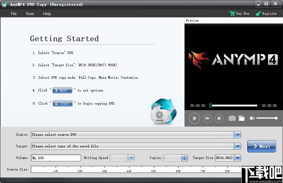 AnyMP4 DVD Copy下载,DVD复制,DVD备份,数据备份