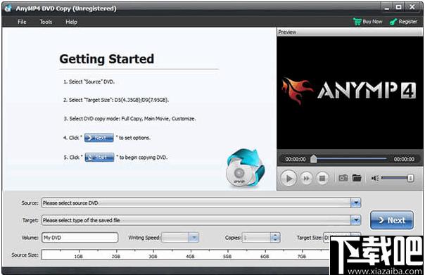 AnyMP4 DVD Copy下载,DVD复制,DVD备份,数据备份
