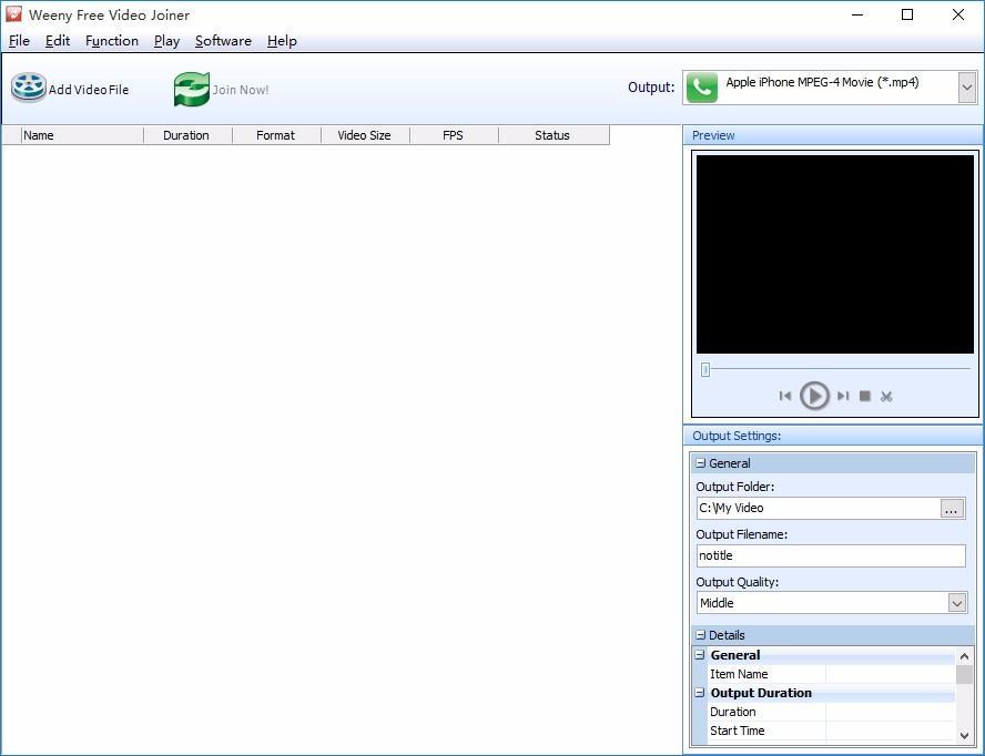 Weeny Free Video Joiner下载,视频合并工具,视频合并