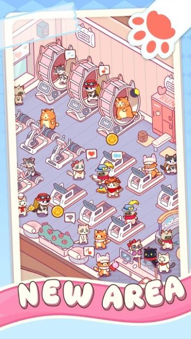 猫咪健身房游戏(kitty gym idle cat games)下载,猫咪健身房,猫咪游戏,健身app