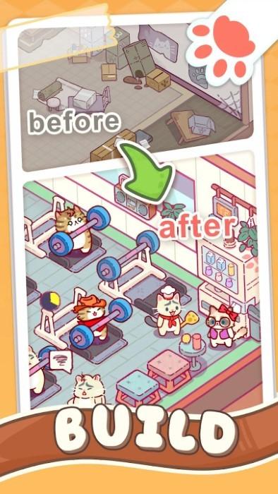 猫咪健身房游戏(kitty gym idle cat games)下载,猫咪健身房,猫咪游戏,健身app